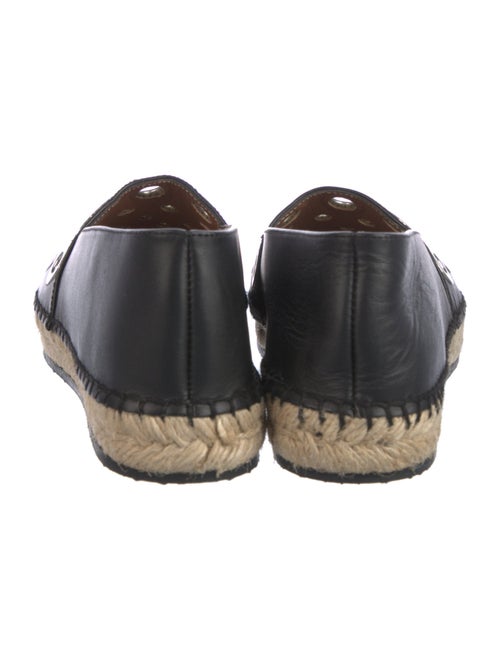 Givenchy Leather Whipstitch Trim Espadrilles