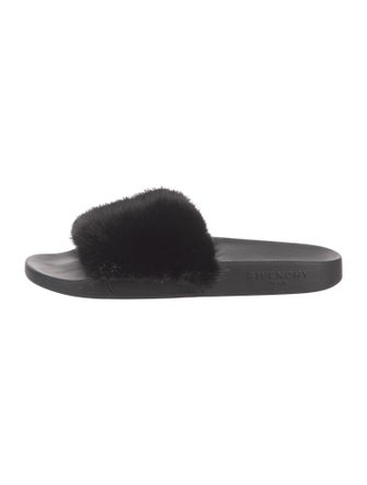 Givenchy Fur Slides