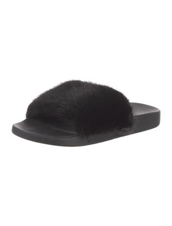 Givenchy Fur Slides