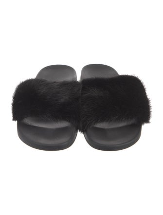 Givenchy Fur Slides