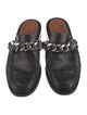Givenchy Leather Chain-Link Accents Mules
