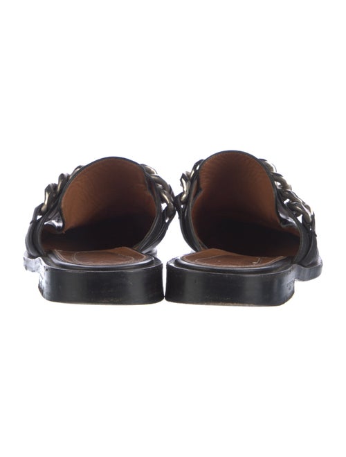 Givenchy Leather Chain-Link Accents Mules