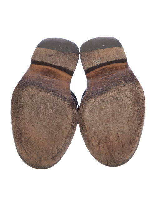 Givenchy Leather Chain-Link Accents Mules