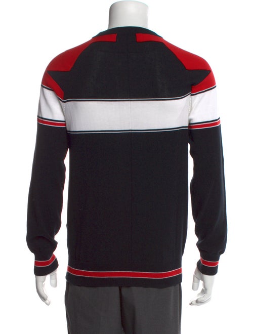 Givenchy Colorblock Pattern Crew Neck Pullover