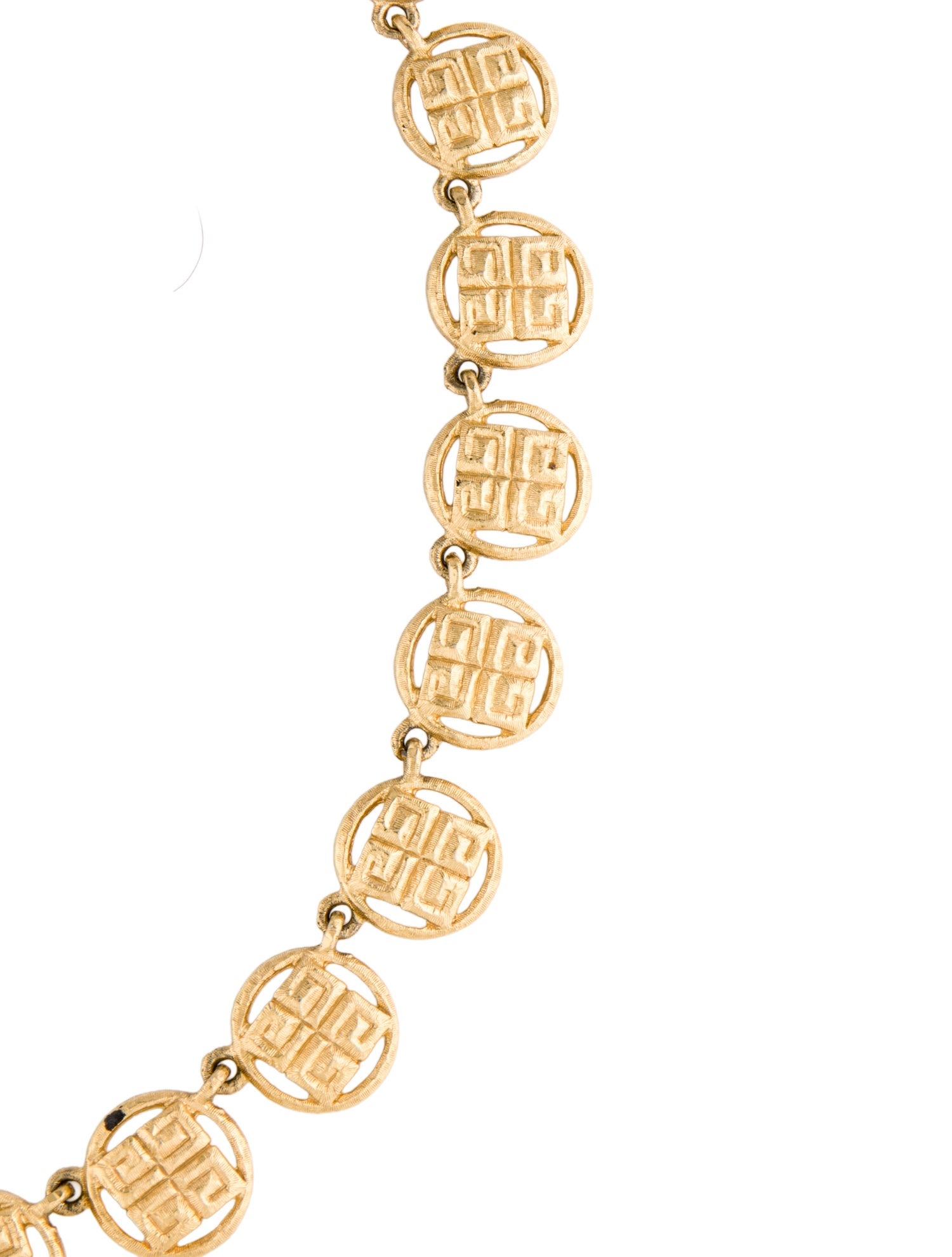 Givenchy Logo Station Collar Necklace
