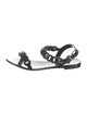Givenchy Rubber Chain-Link Accents Slingback Sandals