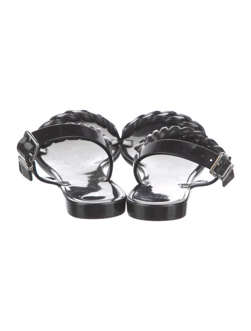 Givenchy Rubber Chain-Link Accents Slingback Sandals