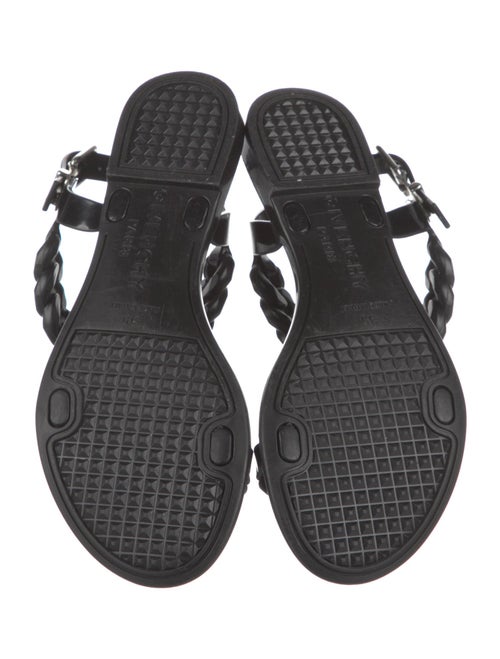 Givenchy Rubber Chain-Link Accents Slingback Sandals