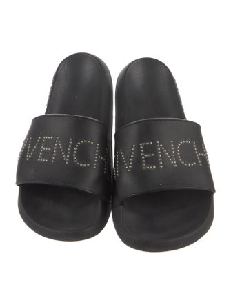 Givenchy Leather Studded Accents Slides