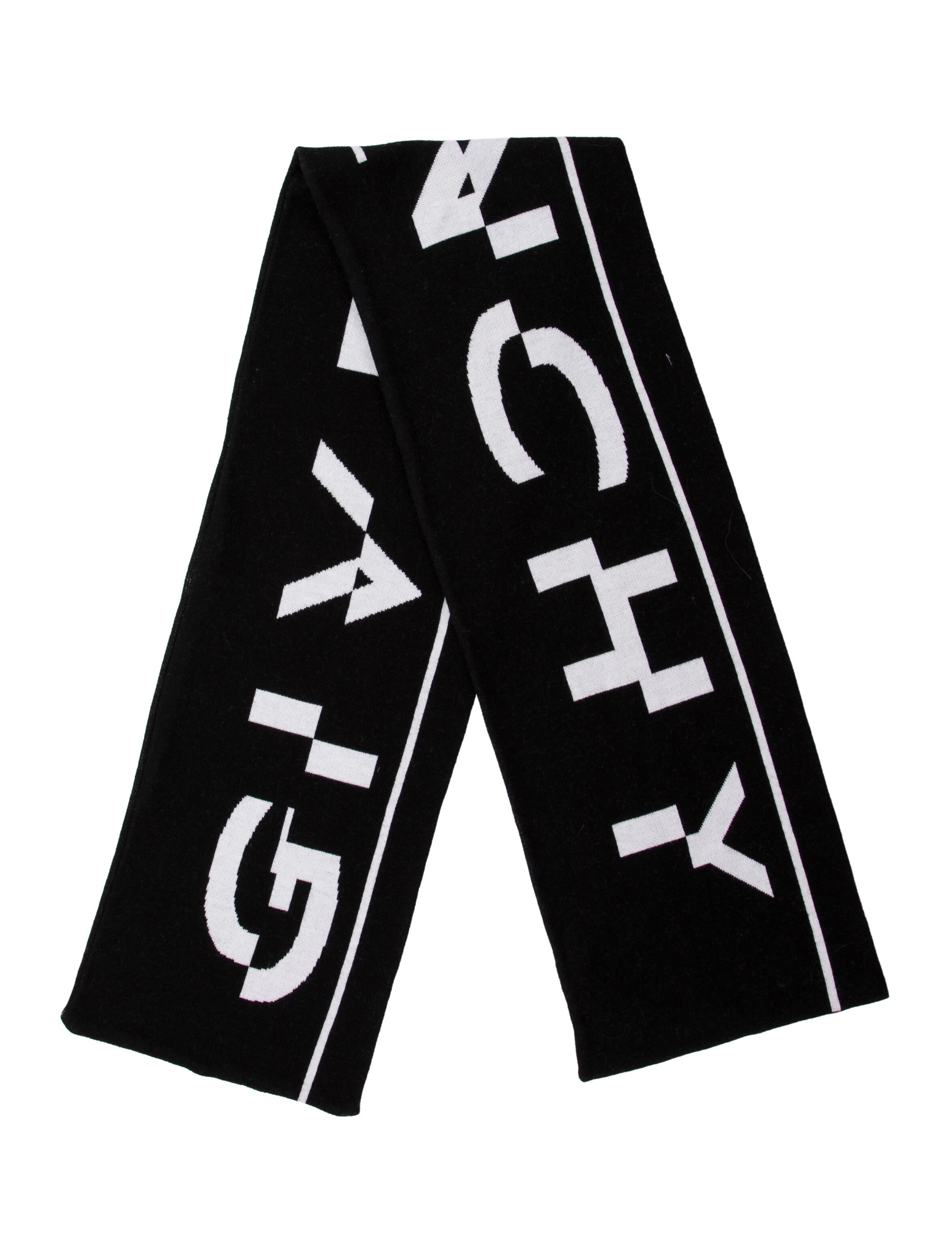 Givenchy Wool Graphic Print Scarf