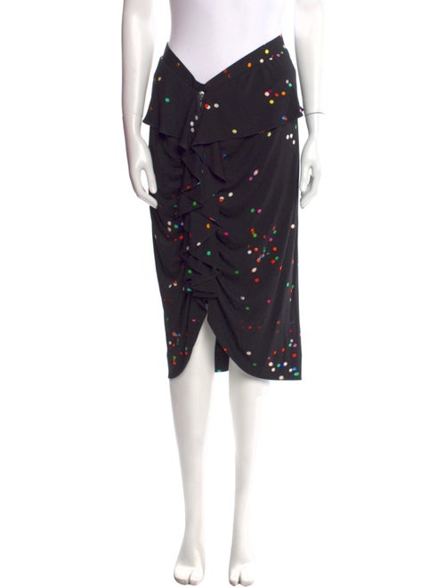 Givenchy Polka Dot Print Midi Length Skirt