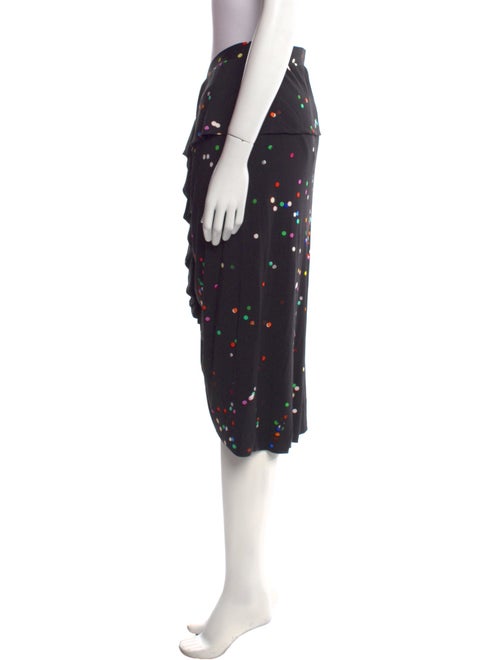 Givenchy Polka Dot Print Midi Length Skirt