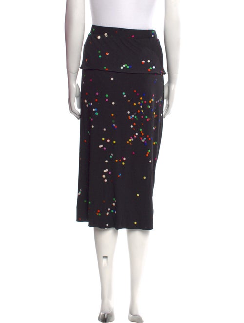 Givenchy Polka Dot Print Midi Length Skirt