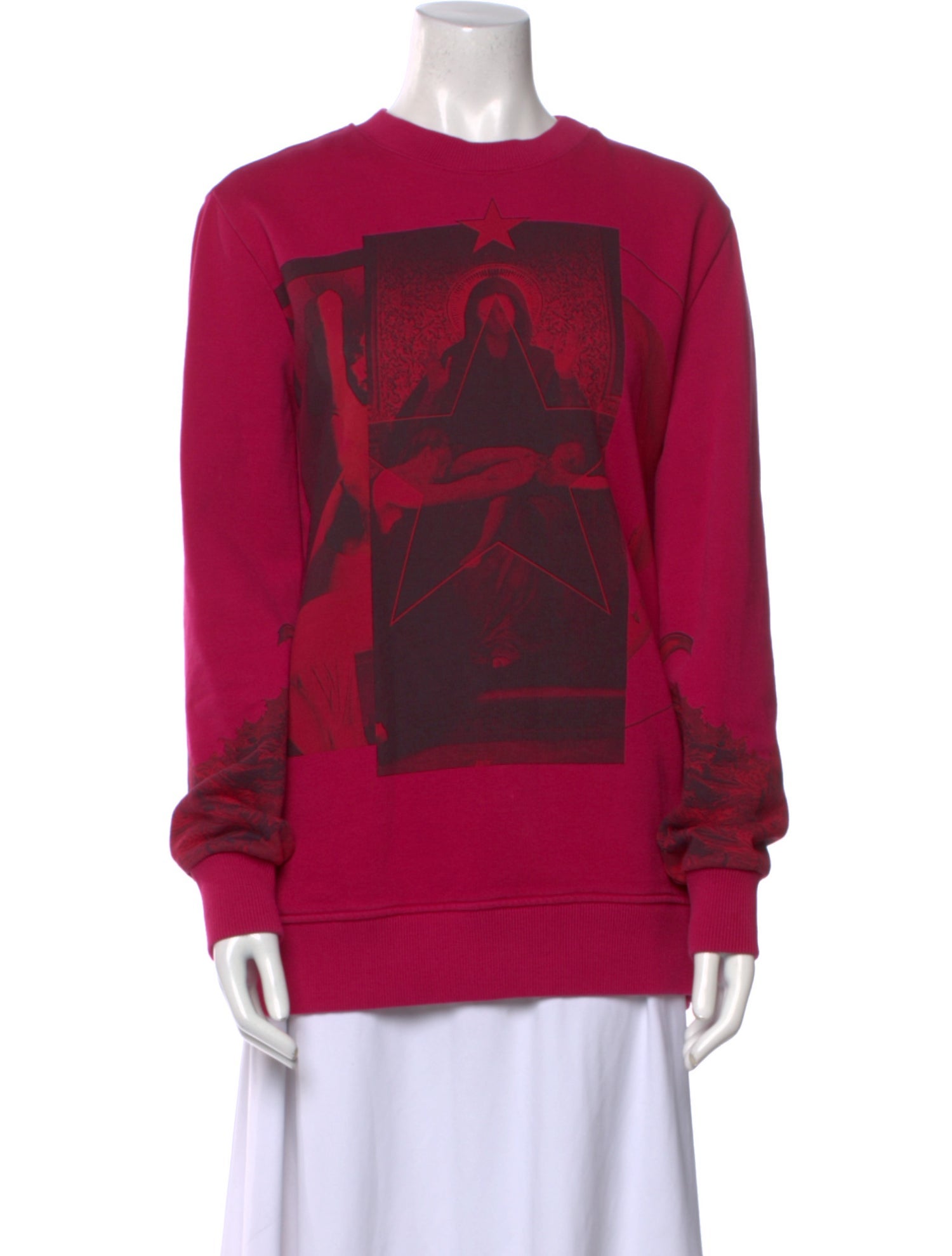 Givenchy Graphic Print Crew Neck Sweatshirt