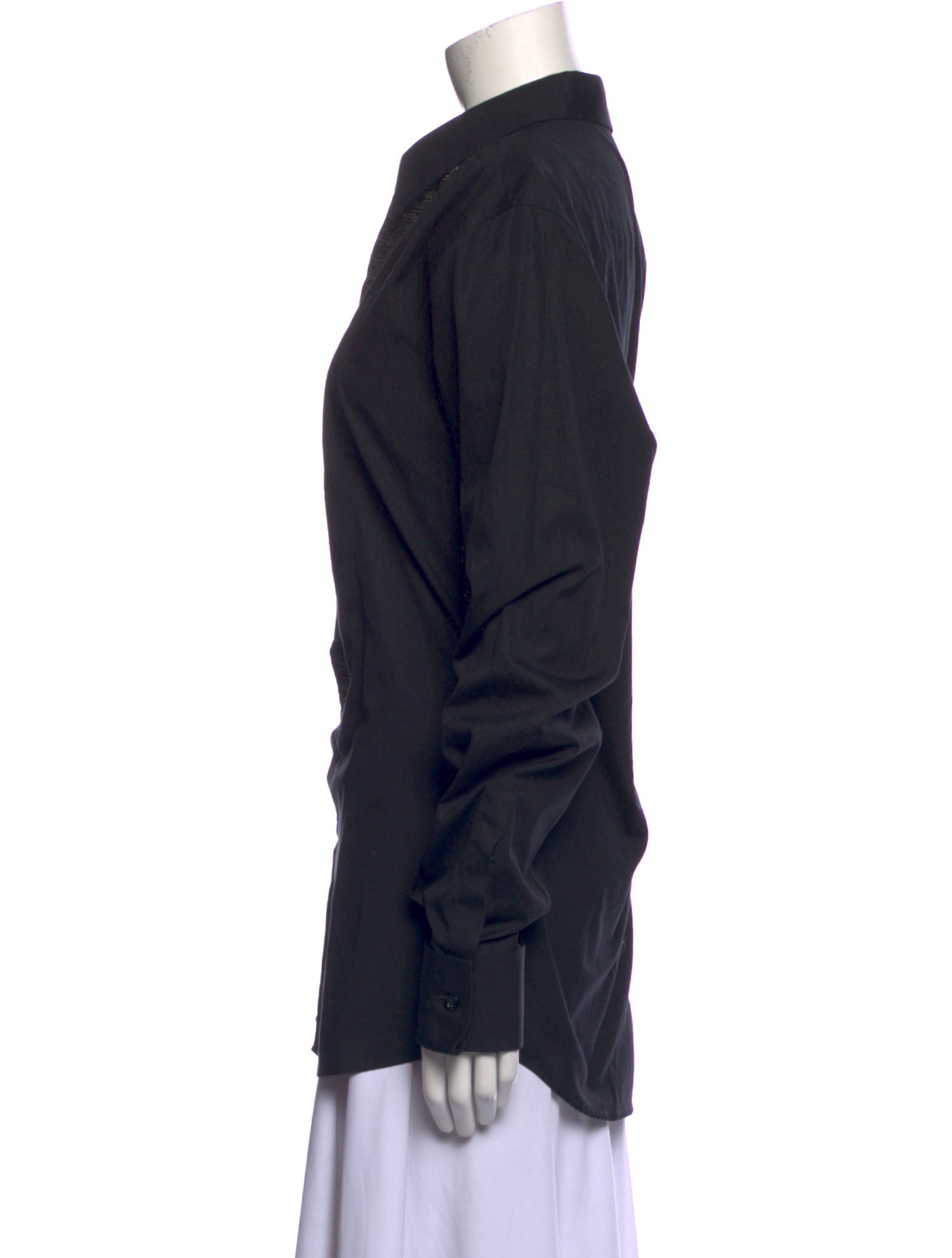 Givenchy Graphic Print Long Sleeve Button-Up Top