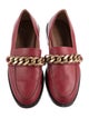 Givenchy Leather Chain-Link Accents Loafers