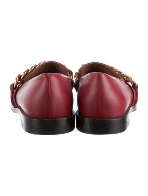 Givenchy Leather Chain-Link Accents Loafers