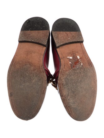 Givenchy Leather Chain-Link Accents Loafers