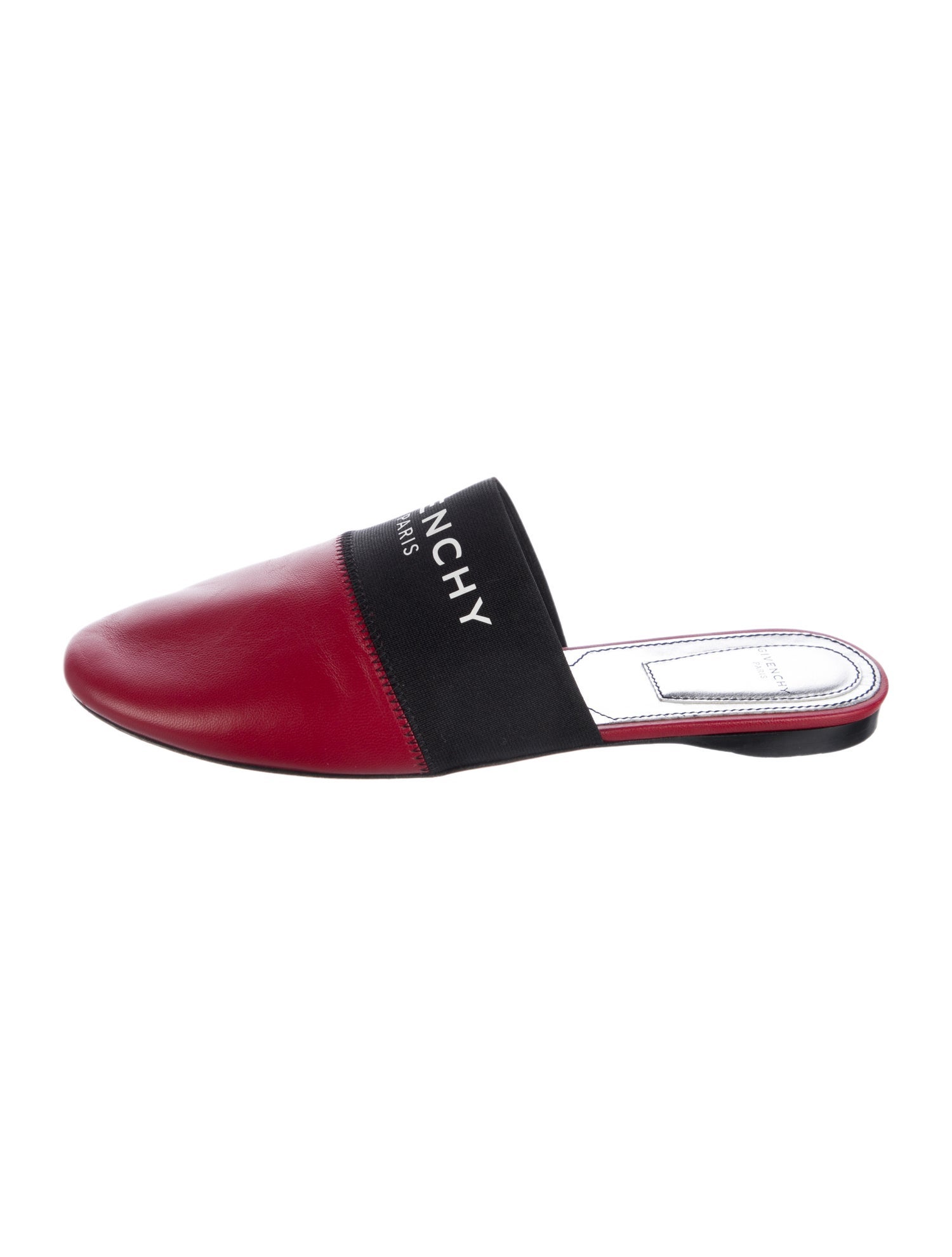 Givenchy Leather Graphic Print Mules