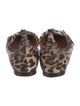 Givenchy Leather Animal Print Flats