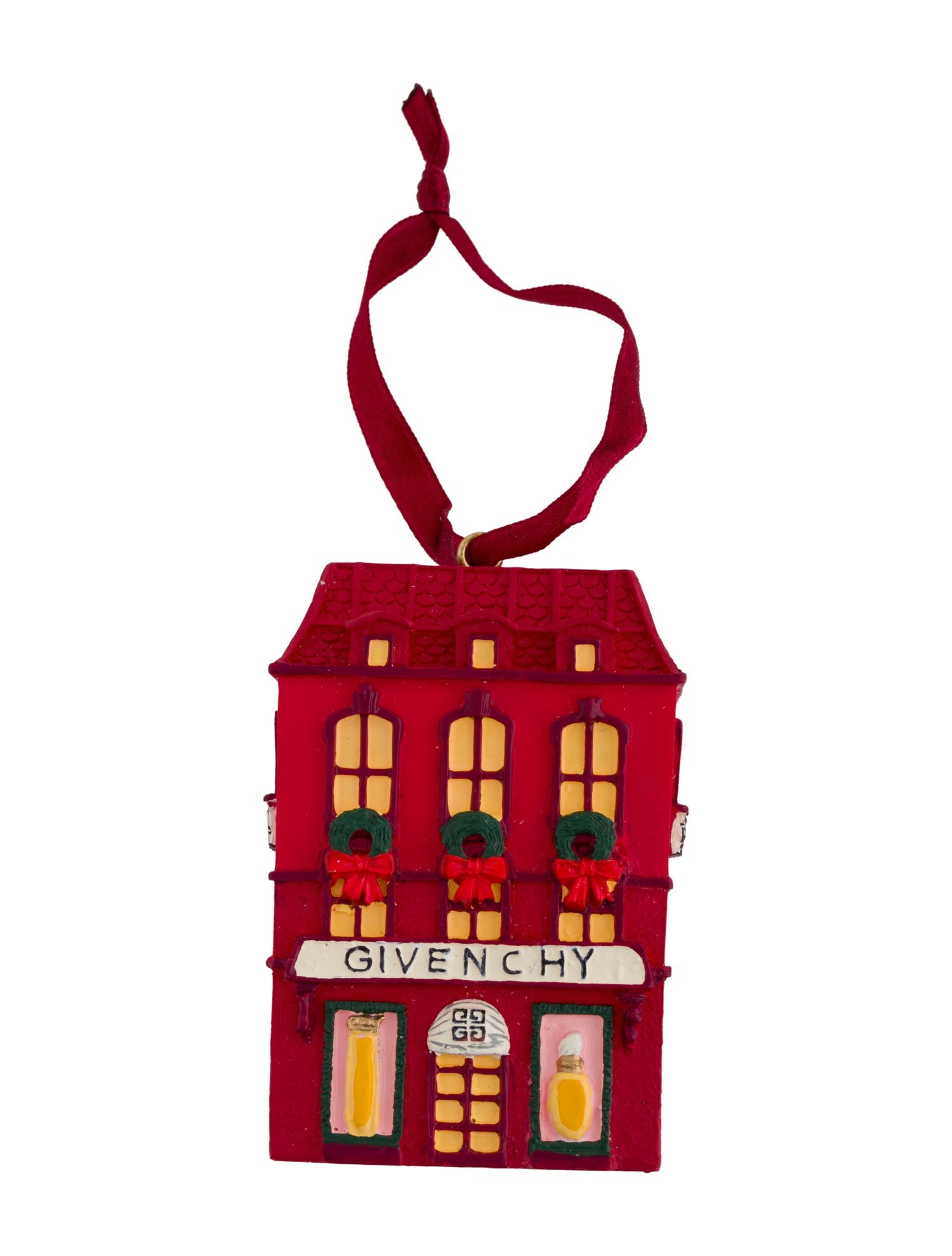 Givenchy House Of Givenchy Paris Red Christmas Tree Ornament