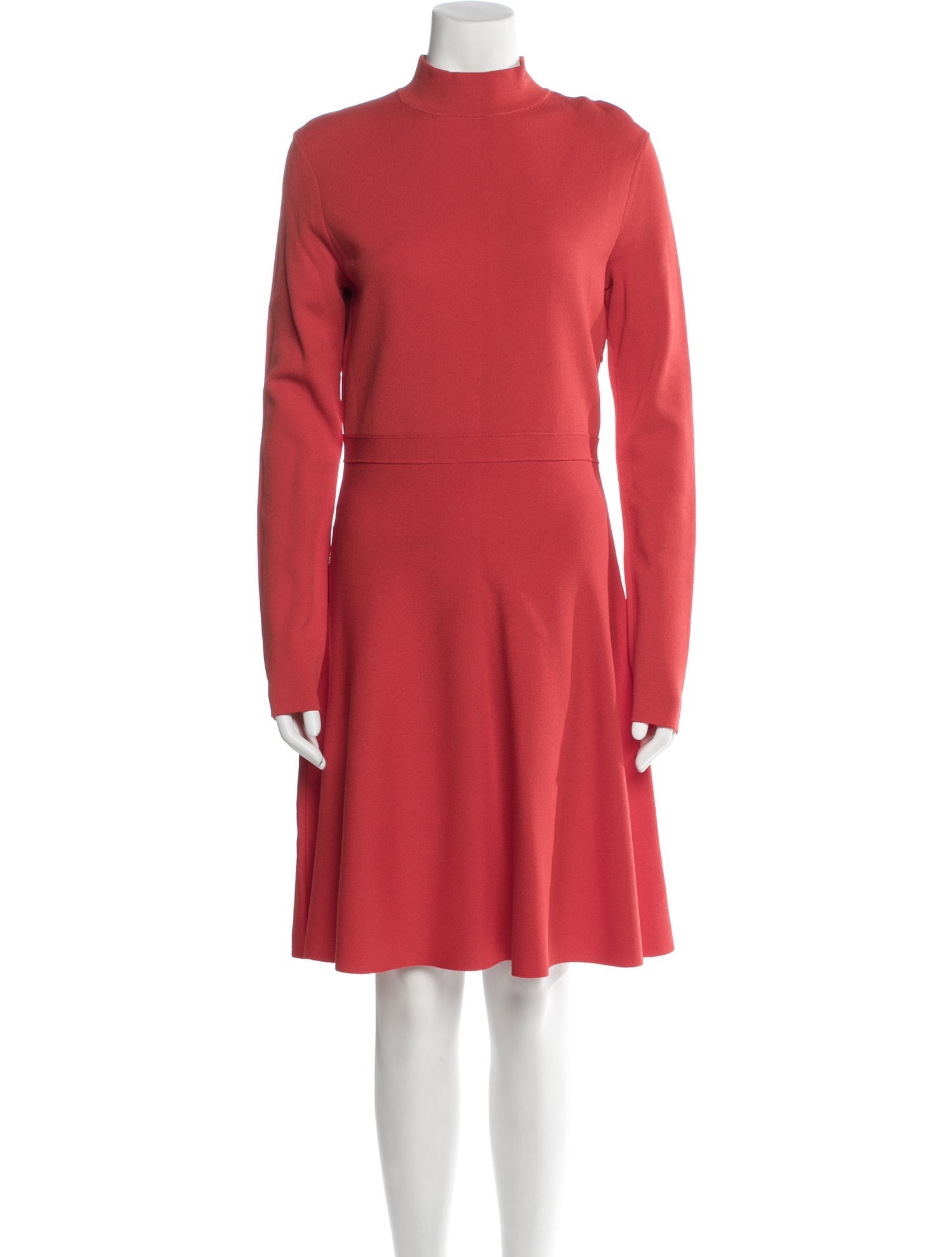 Givenchy Mock Neck Knee-Length Dress