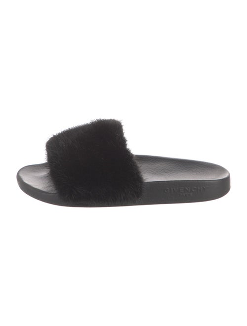 Givenchy Mink Fur Trim Slides