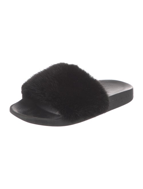 Givenchy Mink Fur Trim Slides