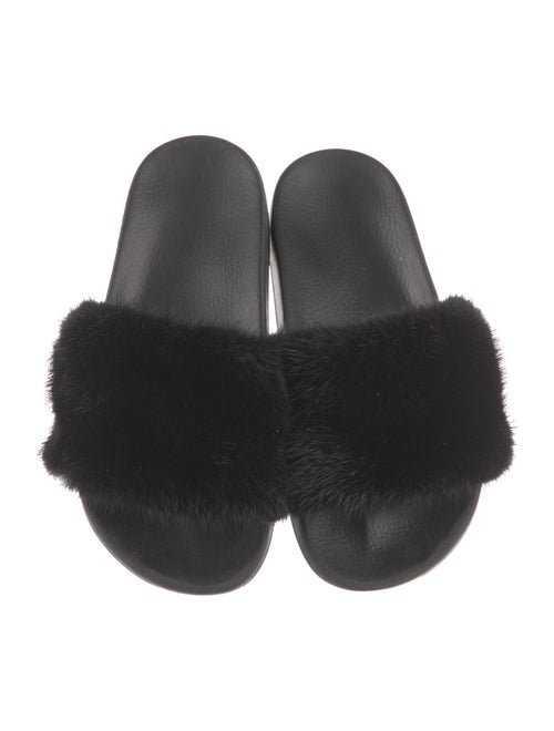 Givenchy Mink Fur Trim Slides