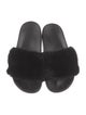 Givenchy Mink Fur Trim Slides