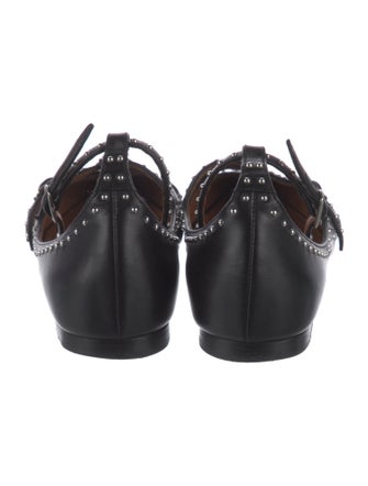 Givenchy Leather Studded Accents Flats