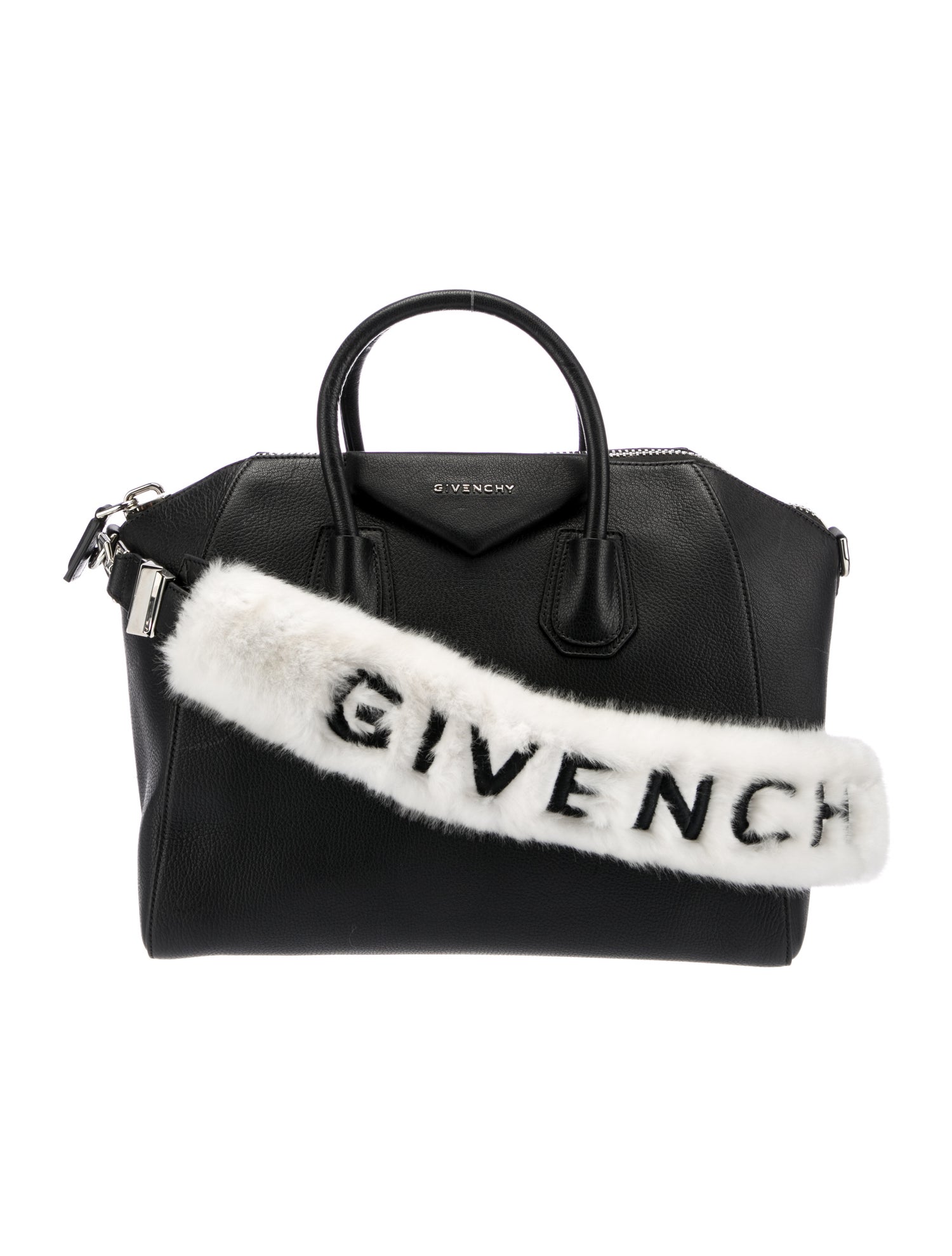Givenchy Embossed Leather Top Handle Bag