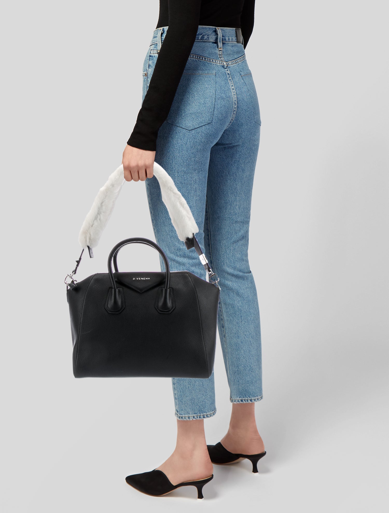 Givenchy Embossed Leather Top Handle Bag
