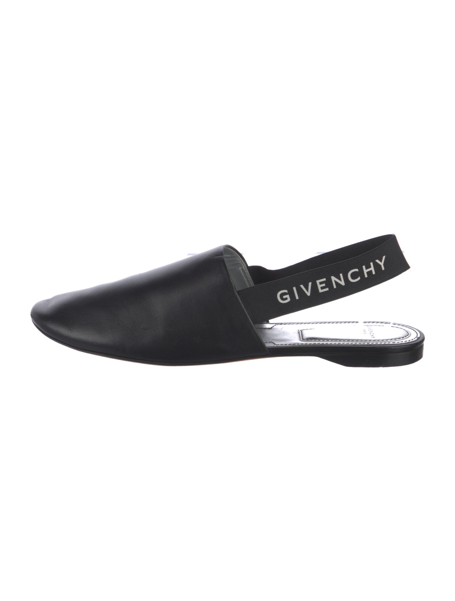 Givenchy Leather Slingback Flats