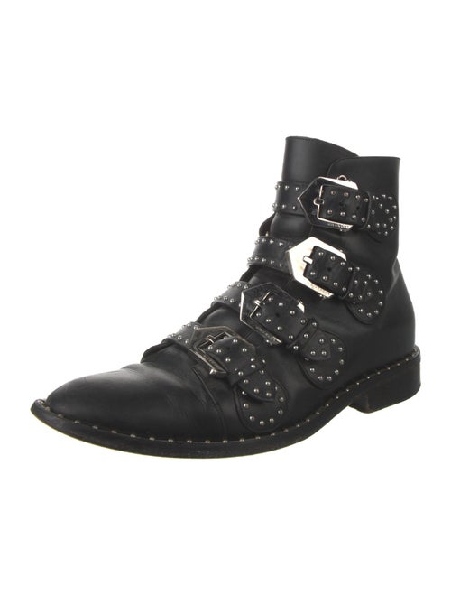 Givenchy Leather Studded Accents Combat Boots