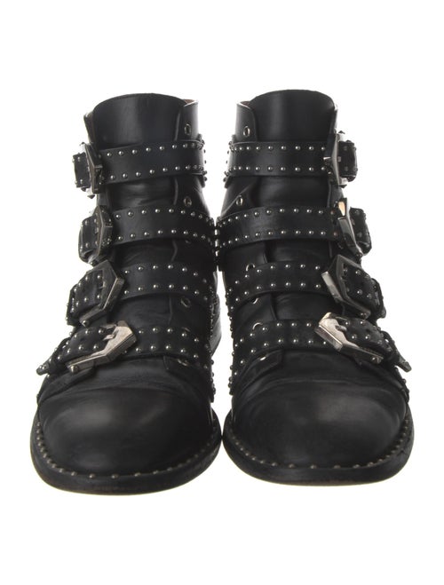 Givenchy Leather Studded Accents Combat Boots