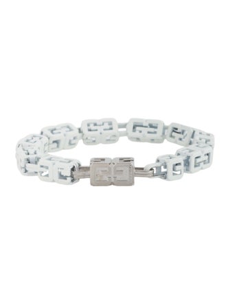 Givenchy Enamel G Cube Link Bracelet