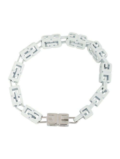 Givenchy Enamel G Cube Link Bracelet