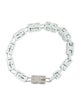 Givenchy Enamel G Cube Link Bracelet
