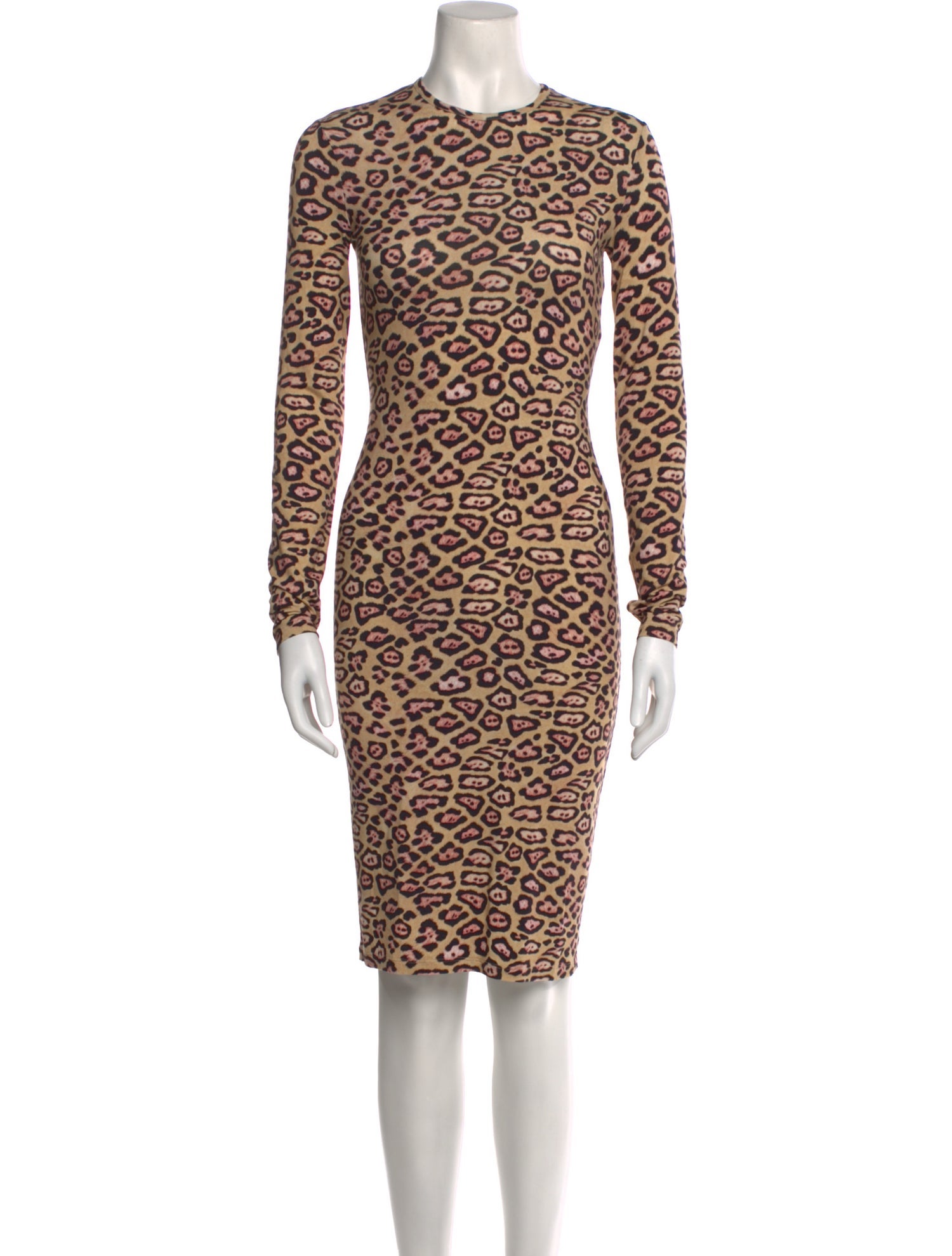 Givenchy Animal Print Knee-Length Dress