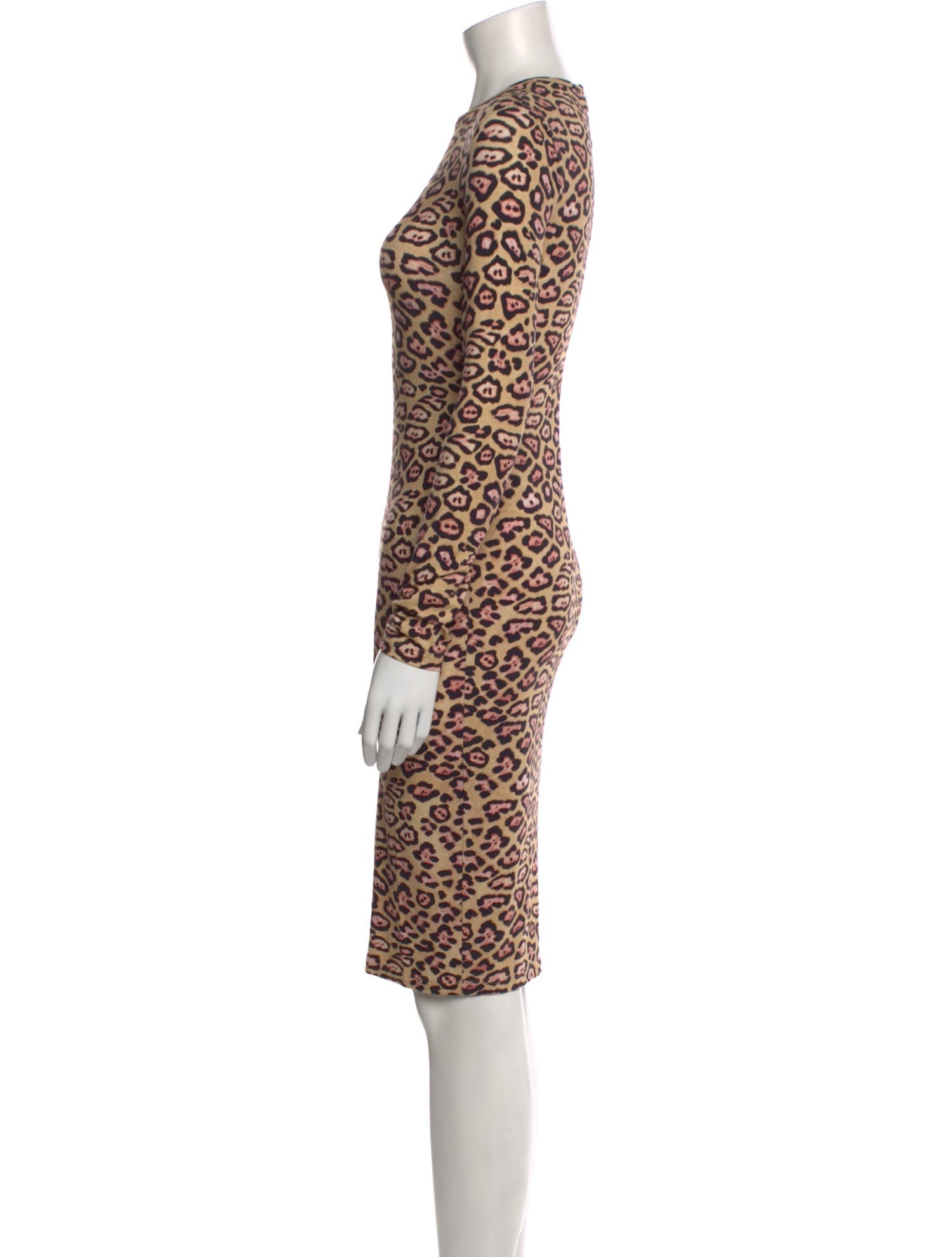 Givenchy Animal Print Knee-Length Dress