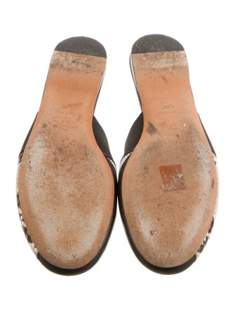 Givenchy Leather Printed Mules