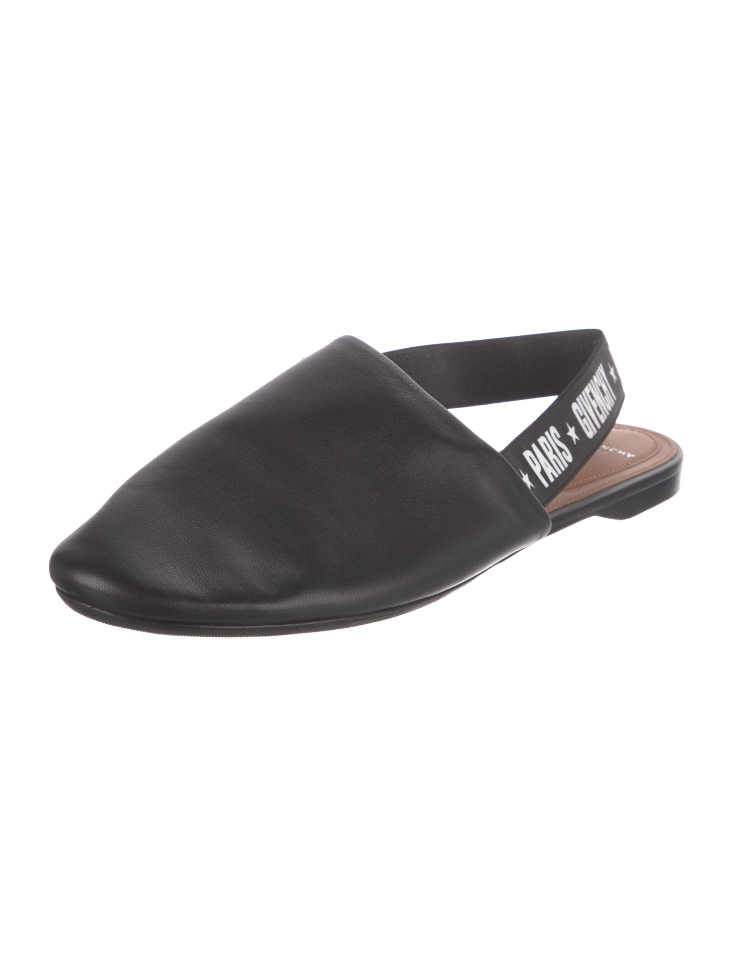 Givenchy Leather Printed Slingback Flats