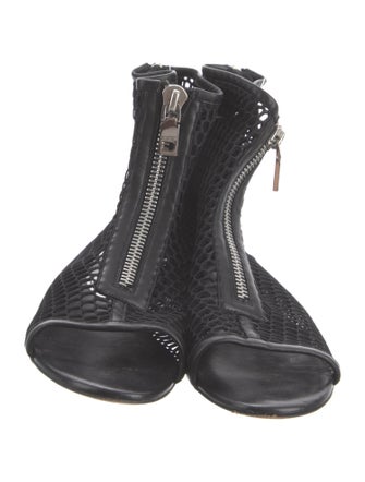 Givenchy Mesh Cutout Accent Gladiator Sandals