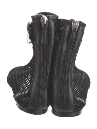 Givenchy Mesh Cutout Accent Gladiator Sandals