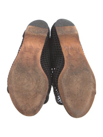 Givenchy Mesh Cutout Accent Gladiator Sandals