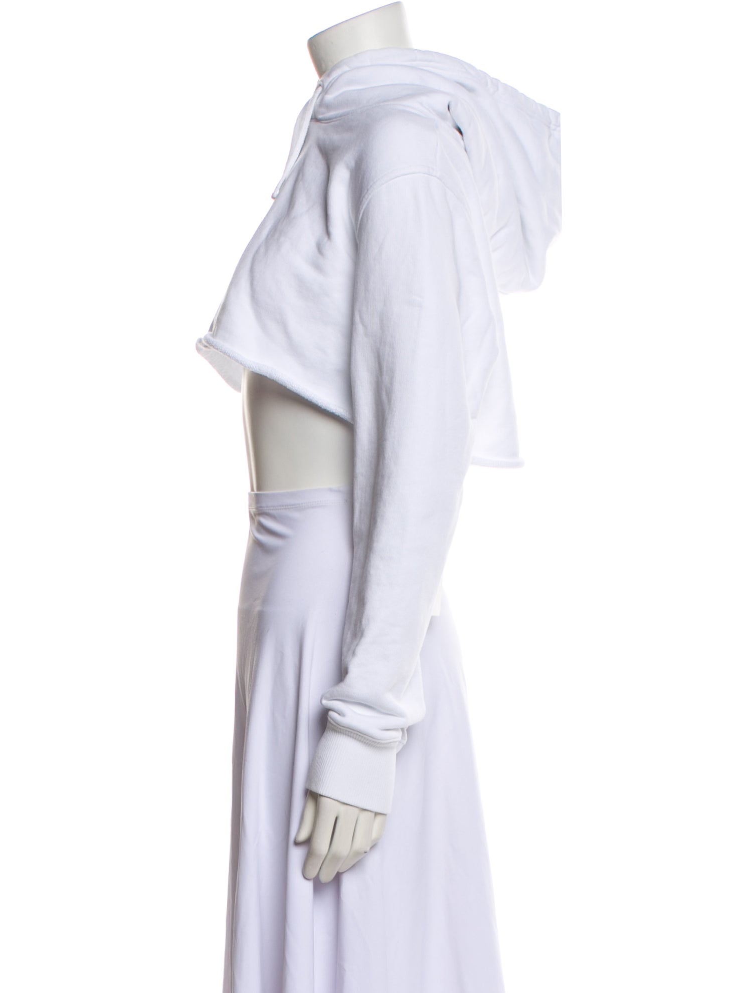 Givenchy Crew Neck Long Sleeve Crop Top