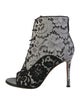 Givenchy Lace Lace Pattern Lace-Up Boots