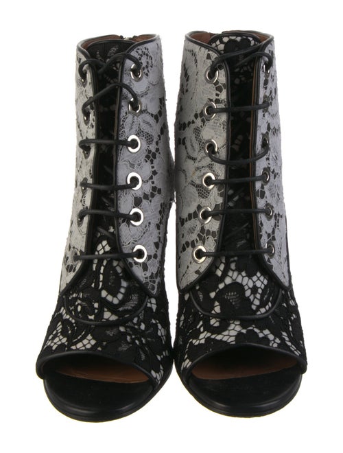 Givenchy Lace Lace Pattern Lace-Up Boots