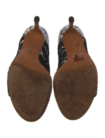 Givenchy Lace Lace Pattern Lace-Up Boots